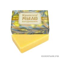 Крымское натуральное мыло на оливковом масле, 100г  Корица и лимон